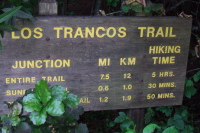 Los Trancos Trail start/finish