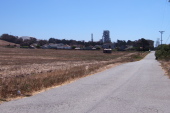 Small community north of the Davenport Cement Plant.