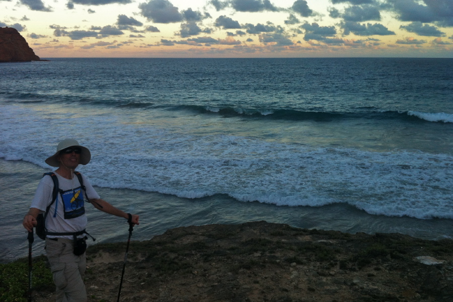 Bill at Ha'ula Beach near sunset