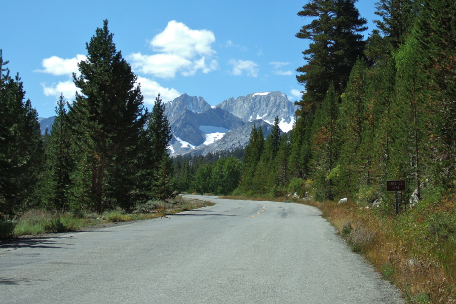 Mts. Dade (l) and Abbott from the road