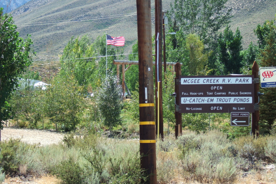 Passing by McGee Creek RV Park