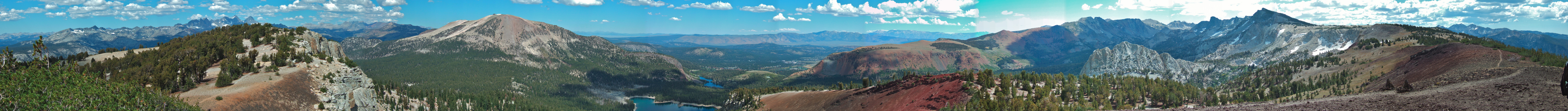 Mammoth Crest Panorama, northwest to southwest