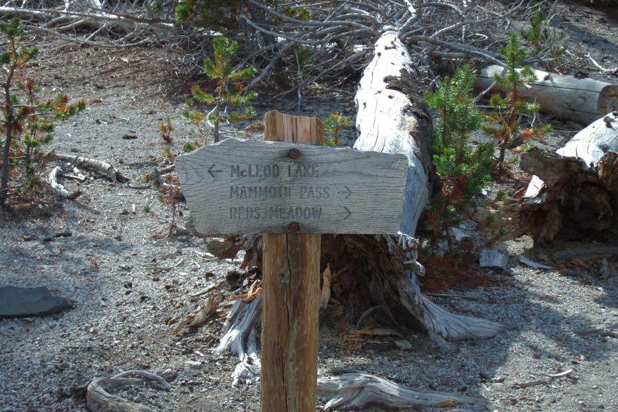 Another trail goes over Mammoth Pass