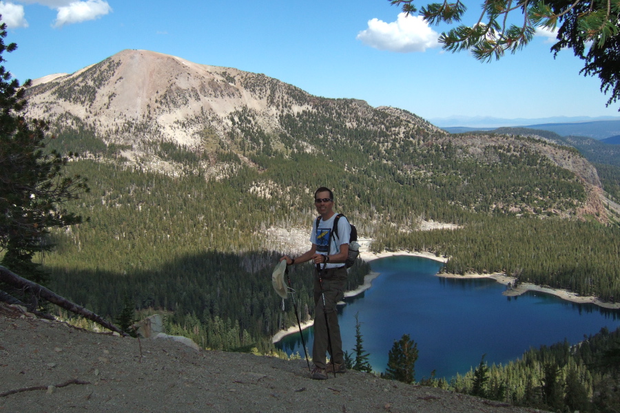 Bill at the viewpoint of Horseshoe Lake