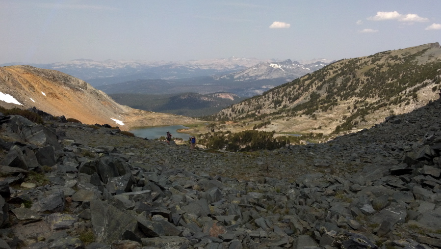 The group approaches Deer Pass.