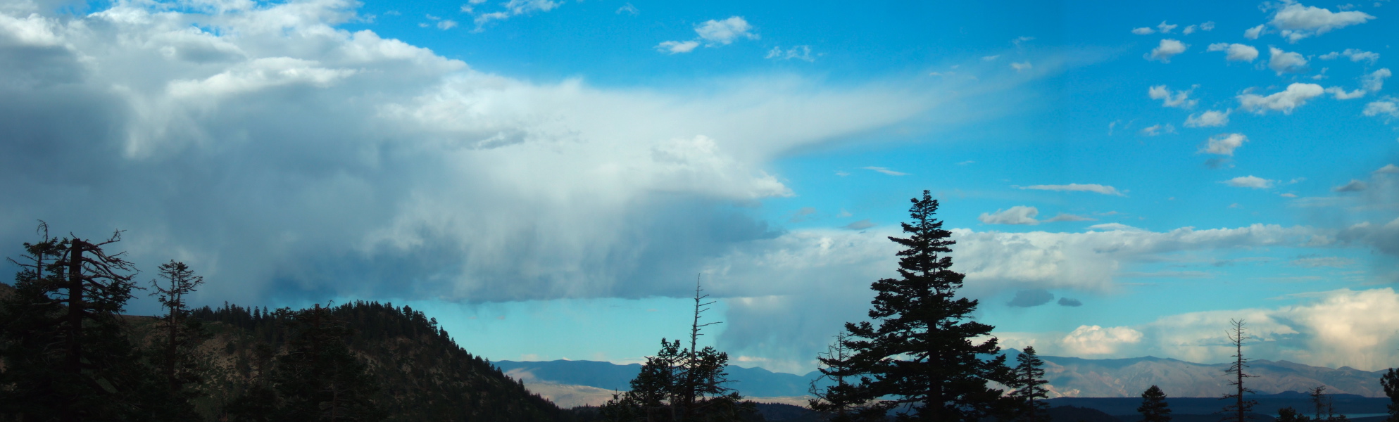 Clouds over Mammoth from the condo balcony