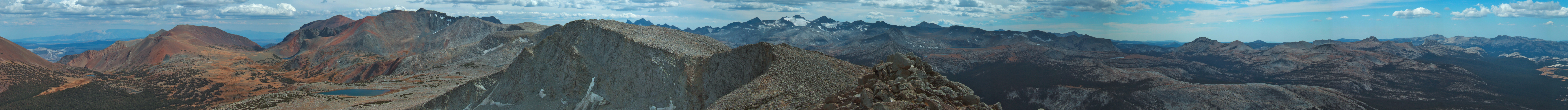 Panorama south from Mammoth Peak