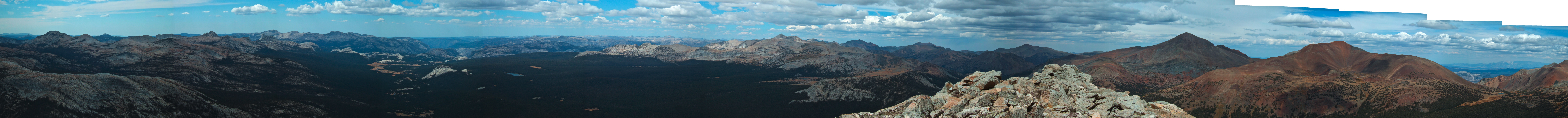 Panorama North from Mammoth Peak