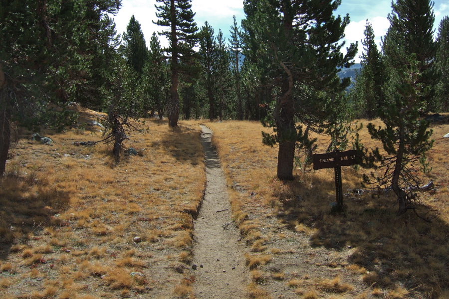 Mono Pass Trail and branch to Spillway Lake