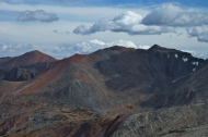 (l to r): Parker Peak (12851ft), Koip Peak (12962ft), and Kuna Peak (13002ft) from Mammoth Peak