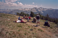 Rest stop on Mammoth Crest.