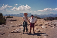 Bill and Jean-Guy on the expanse on Mammoth Crest