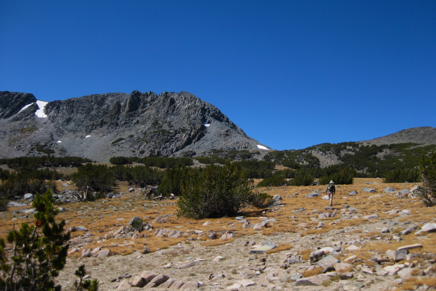 Bill marches onward toward Deer Pass.