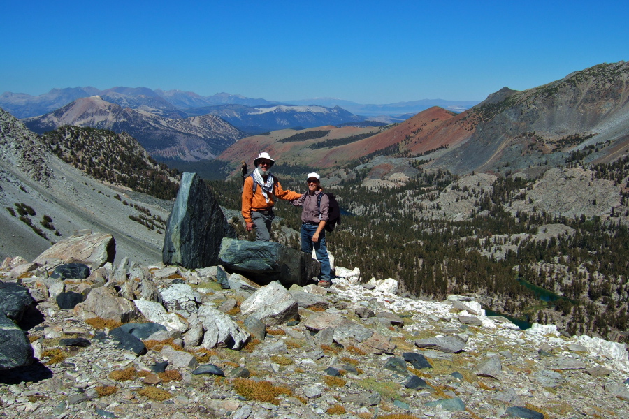 Frank and Stella at the Barney Lake viewpoint