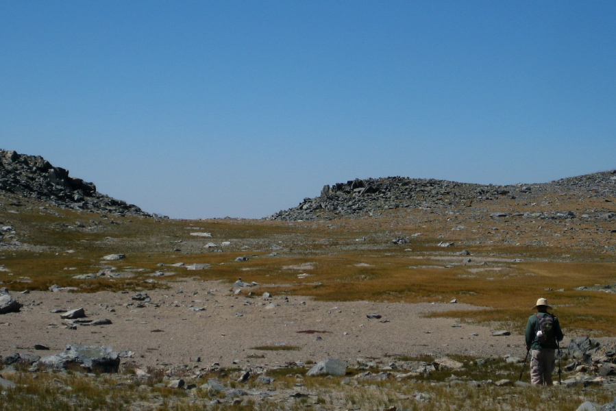 Bill heads toward the drain of the plateau.