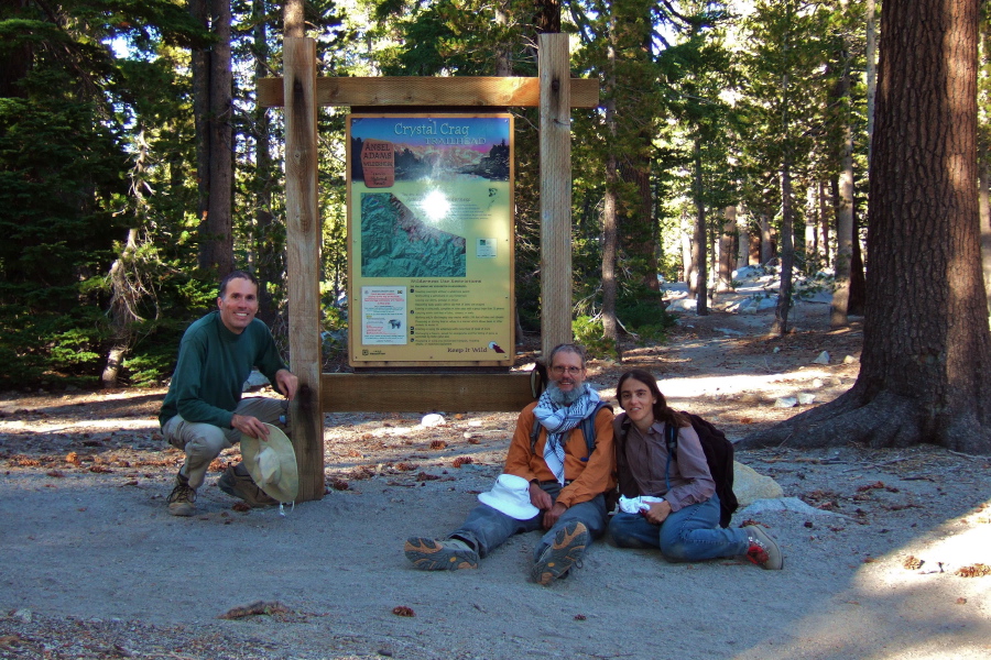 The intrepid hikers at the end of the hike