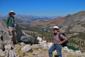 Bill and Stella at the Barney Lake viewpoint