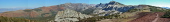Panorama of Sherwin Crest (l) and Mammoth Crest (r)