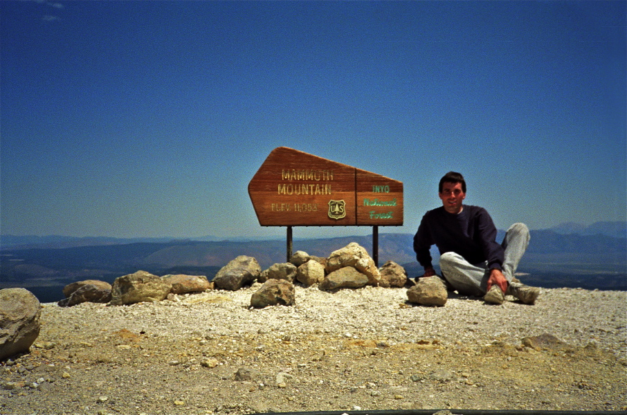 Bill at Mammoth Mountain summit.