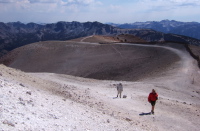 David and Ron hike up to the actual summit of Mammoth Mountain (11,053ft).