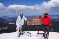 David and Ron on Mammoth Mountain.