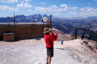 Ron takes his pictures from the summit.
