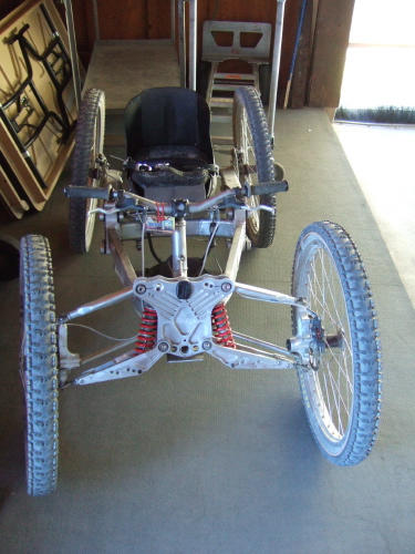 Downhiller 4-wheeler for handicapped competitors.