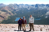 Stella, Frank, and Bill on Mammoth Mountain.