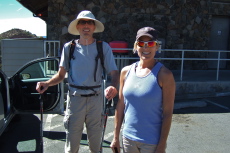 Bill and Laura at the Mauna Kea Visitor's Center before their hike