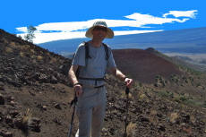Bill on the lower slopes of the Humu'ulu Trail