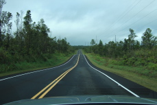 Climbing the undulations of Saddle Road from Hilo