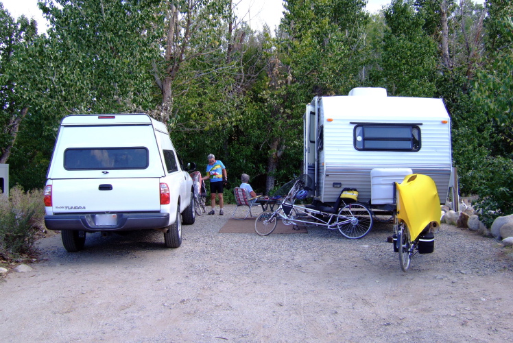 Ron and Alice's camp site at McGee Creek RV Park.