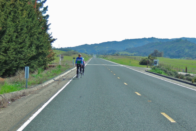 John Curd and one of the Maurer daughters on Infinity Road.