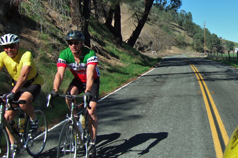 Two riders south of Bitterwater.