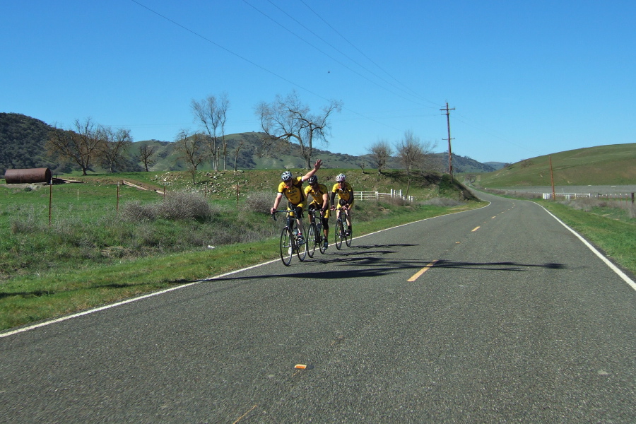 Remnants of Team SCCC near the turnaround point.