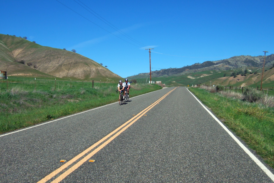 Team Core Techs head downhill into Peachtree Valley.