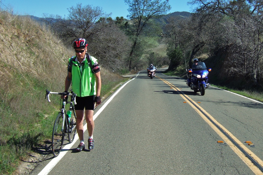 Walking up the hill to the San Benito-Bear Creek divide can't be much fun.