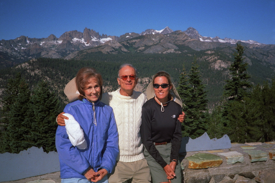 Kay, David, and Laura at Minaret Vista