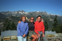 Kay, Laura, and Bill at Minaret Vista