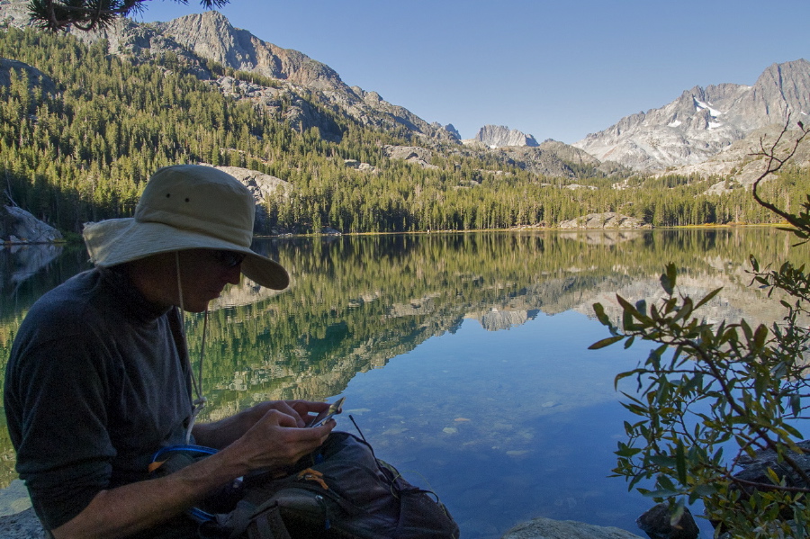 Bill sends Bogdan an update message that we're at Shadow Lake.