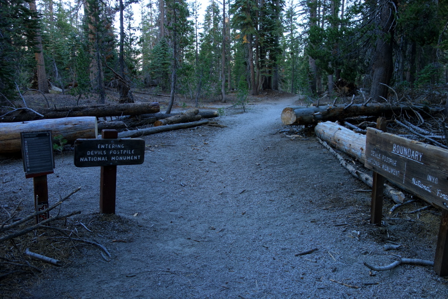 Entering Devils Postpile National Monument