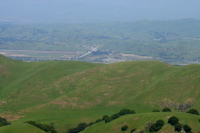 I-680 at Calaveras Rd. from Mission Peak trail. (1700ft)