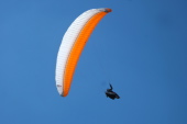 Paraglider above Mission Peak