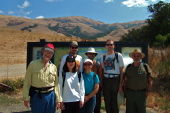 The group assembled at the trailhead