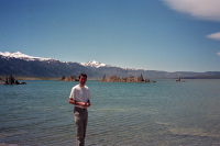 Bill on the shore of Mono Lake