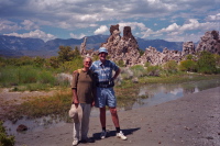David and John Rankin near the tufa towers