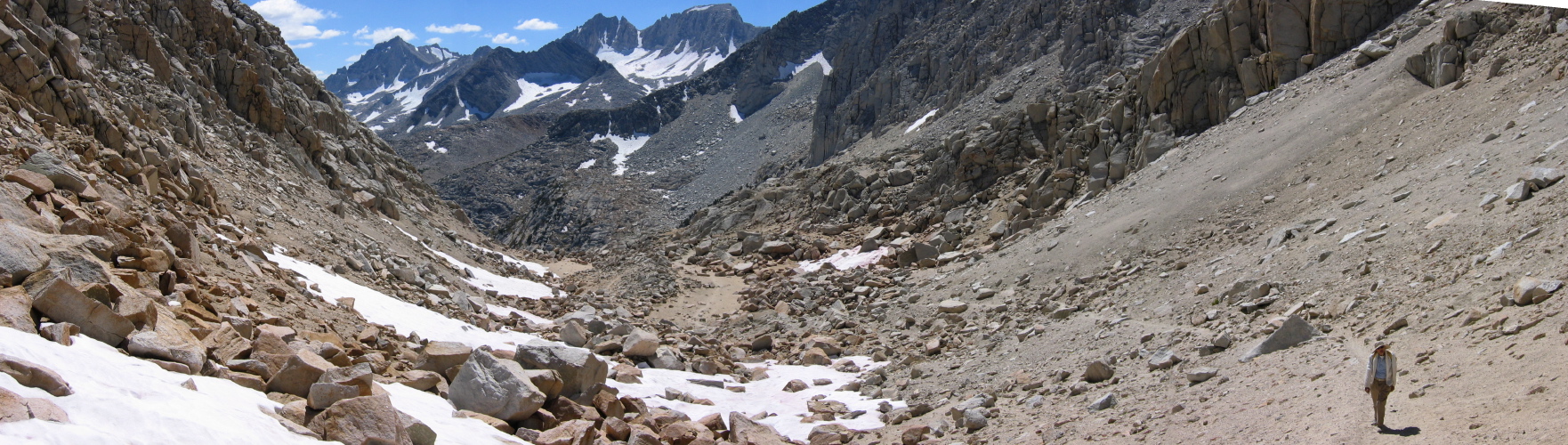 View south from Mono Pass (12,080ft).