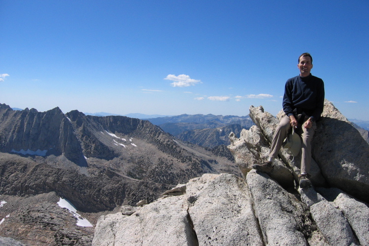 Bill on one of the pinnacles on Ruby Ridge.