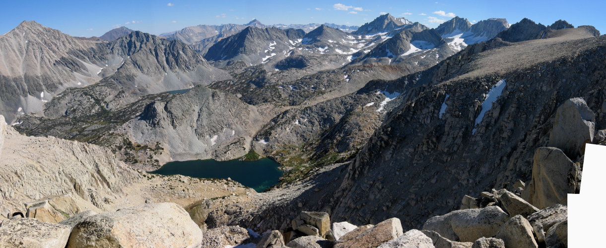 Little Lakes Valley Panorama 2 from Ruby Ridge (12,780ft)