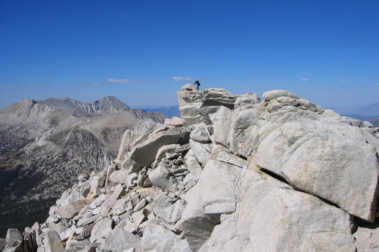 Bill at the highest pinnacle on the ridge (12,780ft).